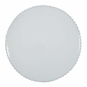 Biely kameninový servírovací tanier Costa Nova Pearl, ⌀ 33 cm