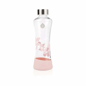 Ružová sklenená fľaša Equa Urban Jungle Magnolia, 550 ml