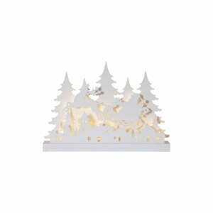 Biela vianočná svetelná LED dekorácia Star Trading Grandy Reinders, dĺžka 42 cm
