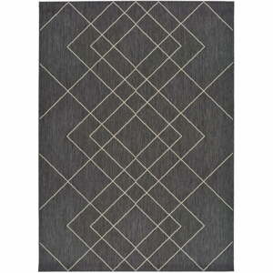 Sivý vonkajší koberec Universal Hibis, 135 x 190 cm
