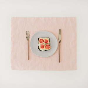 Ružové ľanové prestieranie Linen Tales, 35 x 45 cm