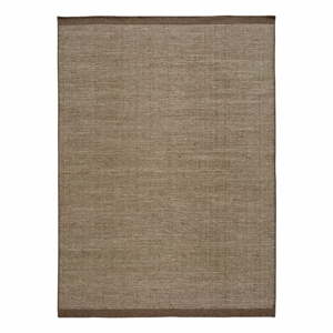 Hnedý vlnený koberec Universal Kiran Liso, 80 x 150 cm