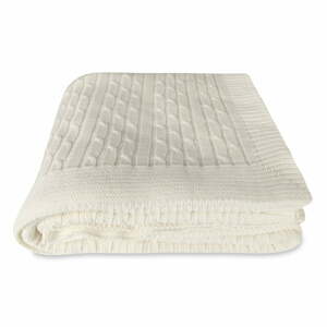 Biela bavlnená deka Homemania Decor Softy, 130 x 170 cm