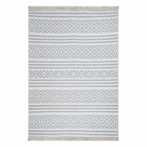 Sivo-biely bavlnený koberec Oyo home Duo, 120 x 180 cm