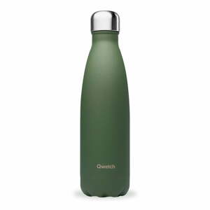 Zelená cestovná nerezová fľaša 500 ml Granite - Qwetch