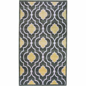 Žlto-sivý prateľný koberec 180x120 cm - Vitaus
