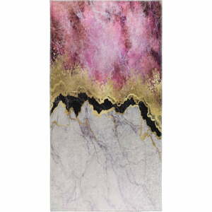 Bielo-ružový umývateľný koberec 160x230 cm – Vitaus