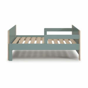 Zelená/prírodná rastúca detská posteľ 90x140 cm Willi – Marckeric