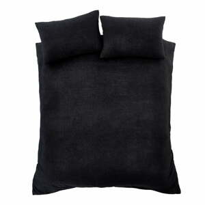 Čierne obliečky na dvojlôžko 200x200 cm Cosy – Catherine Lansfield