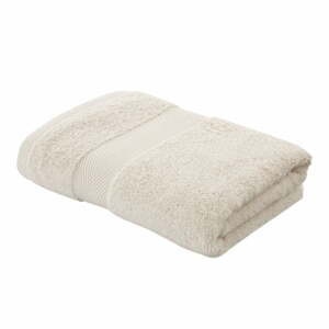 Krémovobiely bavlnený uterák s prímesou hodvábu 50x90 cm - Bianca