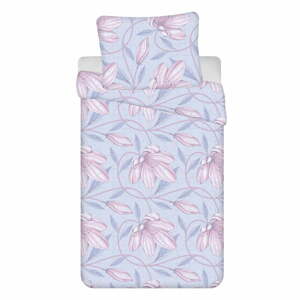 Svetlo modro-ružové 4dielne bavlnené obliečky na jednolôžko 140x200 cm Orona - Jerry Fabrics