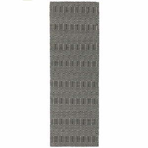 Čierny vlnený koberec behúne 66x200 cm Sloan – Asiatic Carpets