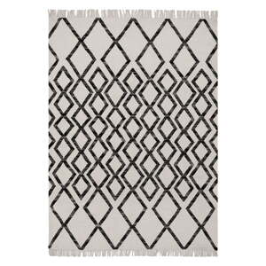 Béžovo-čierny koberec Asiatic Carpets Hackney Diamond, 160 x 230 cm