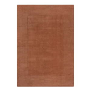 Vlnený koberec v tehlovej farbe 120x170 cm – Flair Rugs