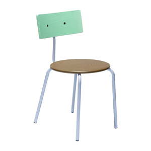 Jedálenská stolička v zelenej a prírodnej farbe v súprave 4 ks Koi – Hübsch