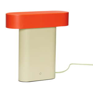 Oranžovo-béžová stolová lampa (výška 25 cm) Sleek – Hübsch