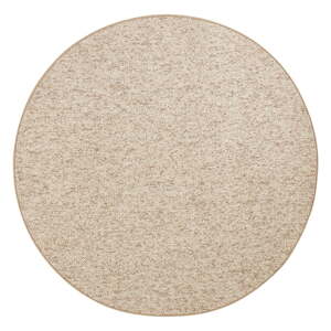 Svetlohnedý okrúhly koberec ø 200 cm Wolly – BT Carpet
