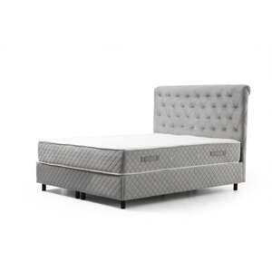 Svetlosivá boxspring posteľ s úložným priestorom 140x200 cm Sonata – Kalune Design