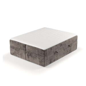 Hnedá boxspring posteľ s úložným priestorom 180x200 cm Yoko – Maison de Rêve