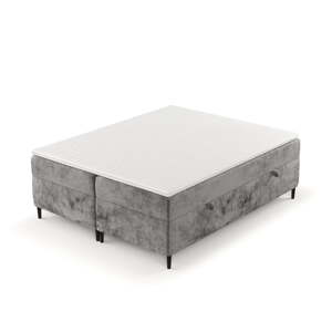 Tmavosivá boxspring posteľ s úložným priestorom 180x200 cm Araya – Maison de Rêve