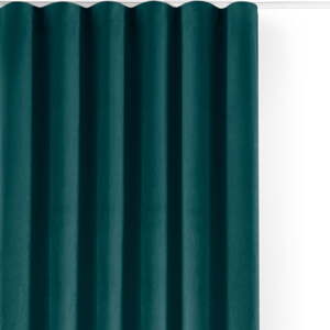 Zamatový dimout záves v petrolejovej farbe 530x250 cm Velto – Filumi