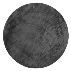 Antracitovosivý prateľný okrúhly koberec ø 100 cm Pelush Anthracite – Mila Home