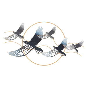 Kovová nástenná dekorácia 91x50 cm Birds – Mauro Ferretti