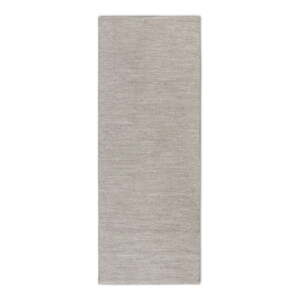Béžový ručne tkaný behúň s prímesou vlny 80x200 cm Pradesh Linen White – Elle Decoration