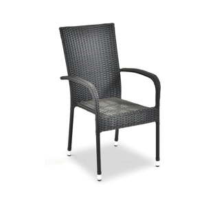 Čierne plastové záhradné stoličky v súprave 6 ks Paris – Bonami Essentials