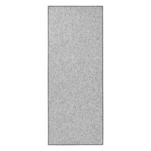 Sivý behúň 80x300 cm Wolly – BT Carpet