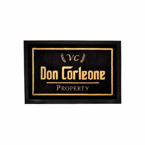 Čierna rohožka Hanse Home Don Corleone, 40 x 60 cm