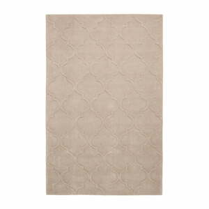 Béžový ručne tuftovaný koberec Think Rugs Hong Kong Puro Beige, 120 × 170 cm