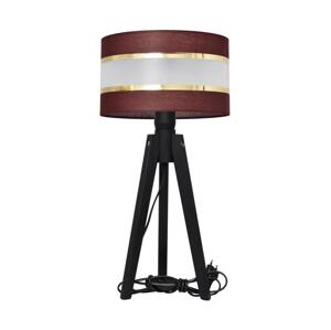 Stolná lampa HELEN 1xE27/60W/230V hnedá/zlatá/borovica