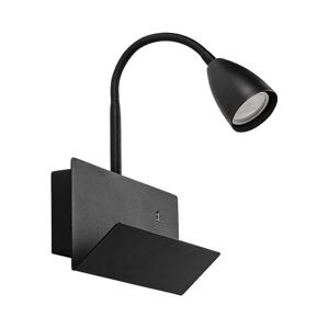 Rabalux Rabalux 71089 - Nástenná lampa s poličkou TACITO 1xGU10/25W/230V čierna