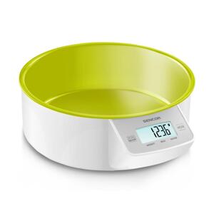 Sencor Sencor - Digitálna kuchynská váha 2xAAA biela/zelená