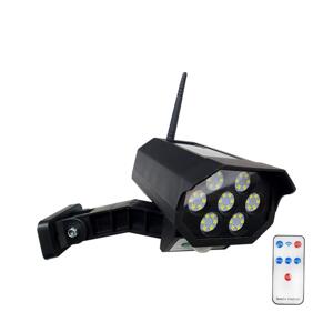 LED Solárna maketa bezpečnostnej kamery so senzorom LED/3,7V IP44 čierna + DO