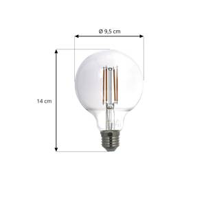 Smart LED E27 globe dymová sivá 4,9W WLAN