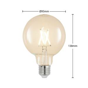 LED žiarovka E27 4W 2 700K G95 globe číra sada 2ks