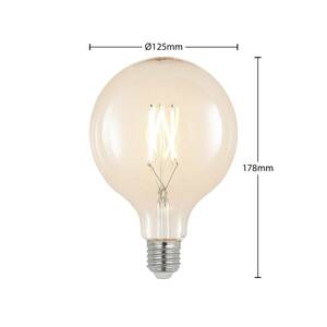 LED filament E27 8W 2700K G125 globe číra 2ks sada