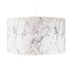 Závesná lampa Marble, biela mramorovaná