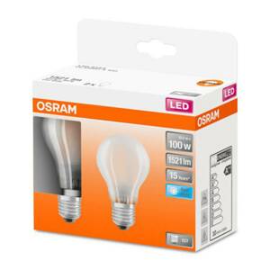 OSRAM Classic A LED E27 11W 4 000K matná 2 ks