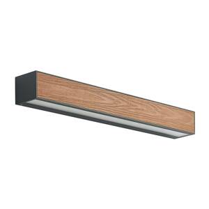 Arcchio Lengo LED-vägglampa CCT, 50 cm, trä