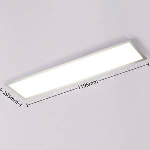 Arcchio Lysander LED panel, CCT 119cm 36W striebro